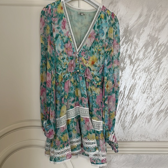 Hemant & nandita georgette dress - Picture 3 of 10